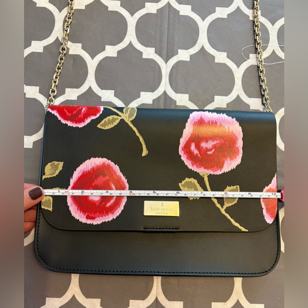 Kate Spade Leather Putnam Drive Hazy Rose Lizz floral shoulder bag NWOT. - Picture 5 of 7